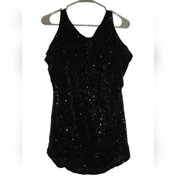 Womens Jeans By Buffalo, size medium,  sequin peek a boo top, excellent! - Picture 2 of 4